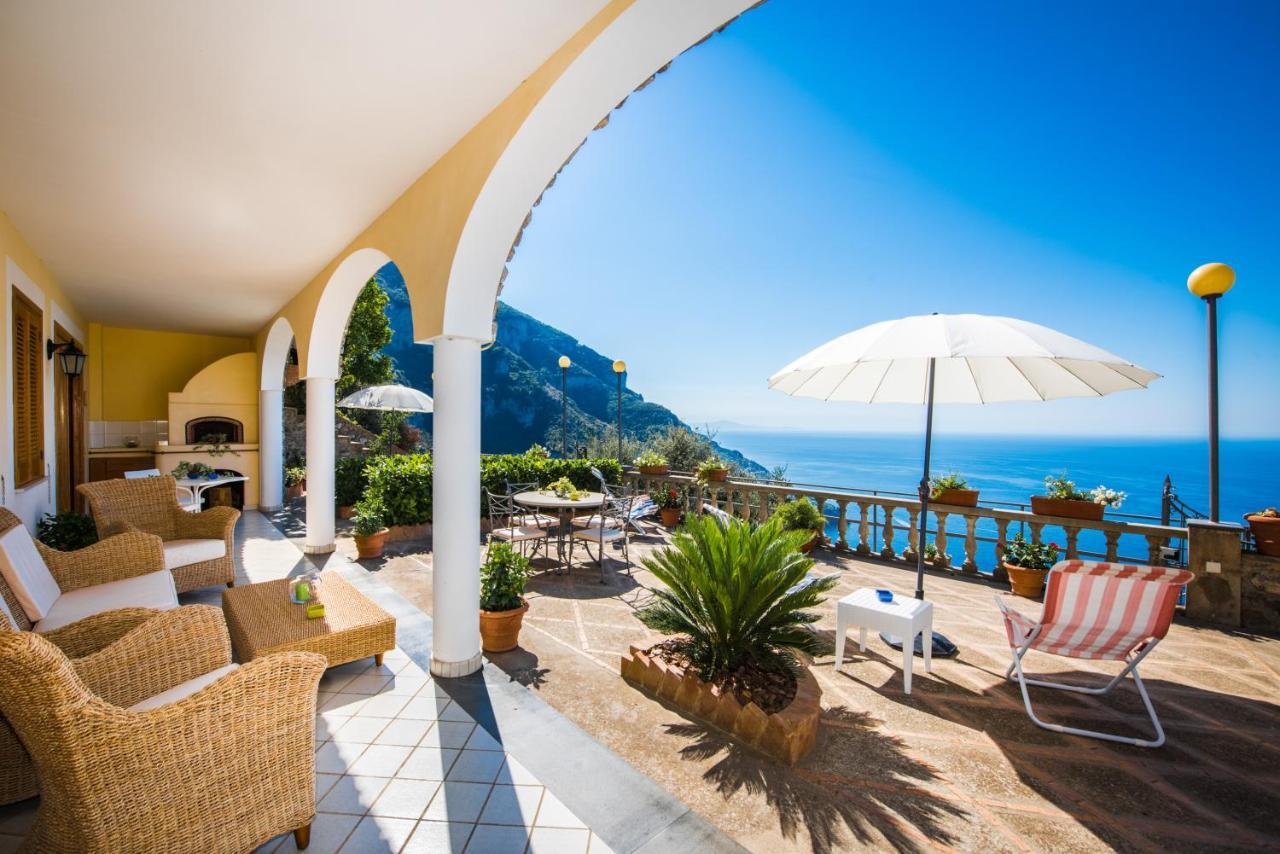 Villa Savina - Elegant Family Villa Overlooks Amalfi Coast - Positano Bagian luar foto
